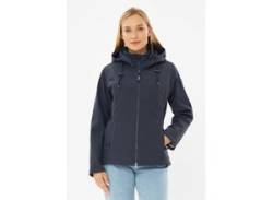 Softshelljacke DERBE "Adeby" Gr. 36, blau (navy) Damen Jacken Softshelljacken von Derbe