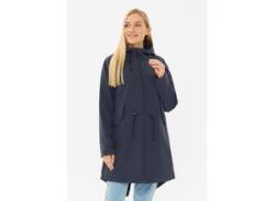 Softshelljacke DERBE "Island Friese" Gr. 42, blau (navy) Damen Jacken Softshelljacken von Derbe