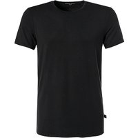 DEREK ROSE Herren T-Shirt schwarz Viskose unifarben von Derek Rose