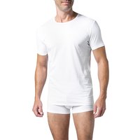 DEREK ROSE Herren T-Shirt weiß Cotton unifarben von Derek Rose
