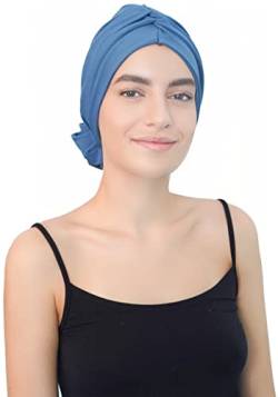 Deresina Bambus Instant Kopftuch- (Caroline Blue) von Deresina Headwear