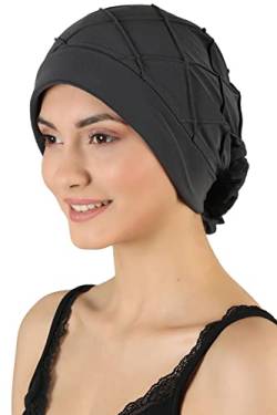 Deresina Diamant-Muster Kopfbedeckung Chemo Turban (Heather Grau) von Deresina Headwear