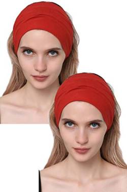 Deresina Frauen Bambus Dehnbares Stirnband für Haarausfall Gr. Einheitsgröße, zimt von Deresina Headwear