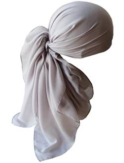 Deresina Headwear Frauenalltags Weiche Quadratisch Kopftücher (11-Grey) von Deresina Headwear