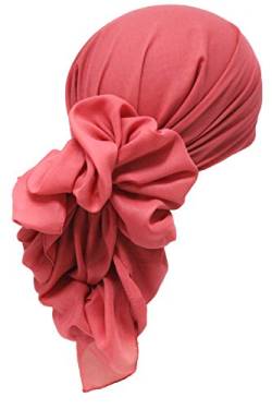 Deresina Headwear Frauenalltags Weiche Quadratisch Kopftücher (Misty Rose) von Deresina Headwear