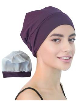 Deresina Headwear Satin Beanie, Sleep Cap for Hair Loss - (Mulberry) von Deresina Headwear