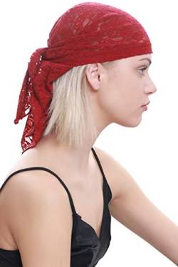 Deresina Headwear Spitze Haus-Bandana Fur Haarverlust (Burgund) von Deresina Headwear