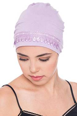 Deresina Headwear Spitzendetails Schlafmütze (Lilac) von Deresina Headwear