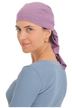 Deresina Headwear Unisex Baumwolle Bandana Fur Haarverlust (Lavender) von Deresina Headwear