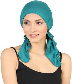 Deresina Headwear Vorgebundenes Bandana (Teal) von Deresina Headwear