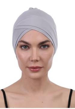 Deresina Headwear W-Front Chemo Mütze (Grau) von Deresina Headwear