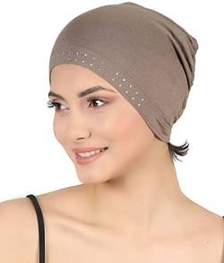 Deresina Jeweled Wesentliche Kopfbedeckung Chemo (Nerz) von Deresina Headwear