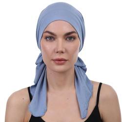 Deresina Vorgebundenes Bandana (Carolina Blau) von Deresina Headwear