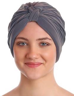 Deresina W Turban für Haarverlust, Krebs (Heather Grey) von Deresina Headwear