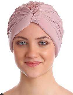 Deresina W Turban für Haarverlust, Krebs (Powder Pink) von Deresina Headwear