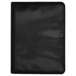 Dermata Schreibmappe A4 aus Rindleder 36,5 cm schwarz von Dermata