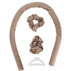 Hitzeloses Lockenstab-Stirnband, keine Hitzelocken Seidenband, das weiche Schaumstoff-Haarrollen schläft(Khaki) von Deror