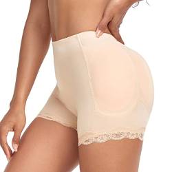 Derssity Damen Push Up Po Butt Lifter Gepolstert Hip Enhancer Padded Miederhose Shapewear Figurformend Miederpants Fake Ass Unterwäsche Hüfte Pads(XING,XXL) von Derssity