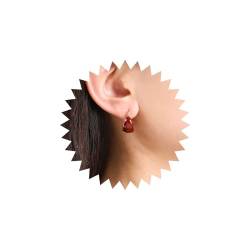 Dervivea Boho Emaillierte Rote Reif-Ohrringe Chunky Huggie Hoop Earrings Dicke Emaillierte Ohrringe Breite Reif-Ohrringe Schmuck Für Frauen Und Mädchen von Dervivea