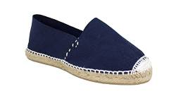 Klassische Espadrilles aus Canvas mit Jutesohle, marineblau, 41 EU von Desconocido