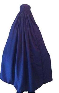 Desert Dress Authentic Damen afghanischen Burka Burka Schwarz, Blau, Rot, Braun, Weiß Jilbab Abaya Afghanistan Taliban Schleier Niqab - Free Size Coole Kaftane (Black schwarz) von Desert Dress