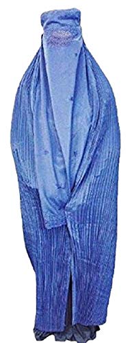 Desert Dress Authentisch Afghanen Burkha Damen Jilbab Abaya Schleier Niqab Schwarz Blau Rot Braun Weiß Kaftan - Königsblau, k.A. von Desert Dress