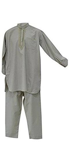 Desert Dress - Men's Afghan Pakistani Indian Shalwar Kameez Suit Costume Elegant Trousers Shirt von Desert Dress