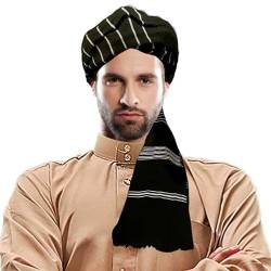 Desertdress Turban Schwarz Afghanistan Lange Muslim SERBAN Sorban Schal Schals Sunnah Habibi Habib 315 x 35 cm, Schwarz , Extra Long von Desert Dress