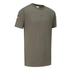 BW Tropen Unterhemd mit Klett und Nationalitätsabzeichen Bundeswehr T-Shirt (as3, Alpha, m, Regular, Regular, Oliv) von Desert Hawk Tactical