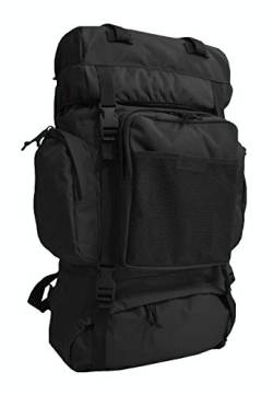 Desert Hawk Tactical BW Bundeswehr Commando Kampf Rucksack Trakking Wander Rucksack 55 L Molle (Schwarz) von Desert Hawk Tactical