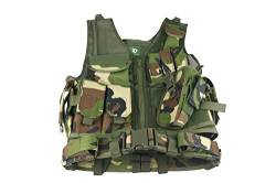 Desert Hawk Tactical USMC SWAT Einsatzweste mit Koppel Jagd Molle Weste (Woodland) von Desert Hawk Tactical