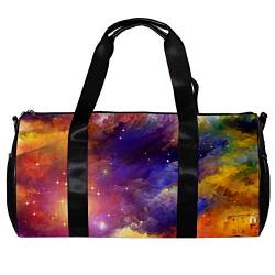 Colors Galaxy Wasserdichte Sporttasche / Reisetasche / Reisetasche / Wochenendtasche, 44,7 x 22,9 cm von Desheze