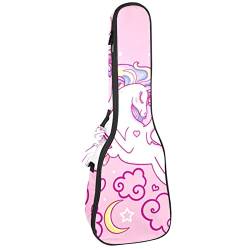 Ukulele Koffer Einhorn Rosa Ukulele Tasche 21 Zoll Mit 10Mm Gepolsterte Verstellbarer Schultergurt Für Kinder Jungen Mädchen von Desheze
