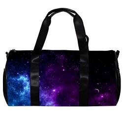 Wasserdichte Sporttasche mit Galaxie-Motiv, Reisetasche, Wochenendtasche, 45 x 22,9 x 22,9 cm von Desheze