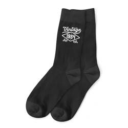 Socken zum 70. Geburtstag für Herren, klassisches Vintage-Design, Schwarz, Größe 39-45 von Design, Invent, Print!