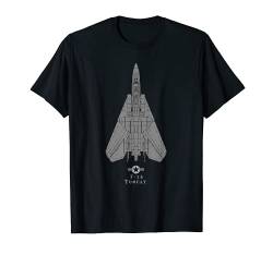 F-14 Tomcat Tech Drawing Military Jet Airplane T-shirt von Designed For Flight