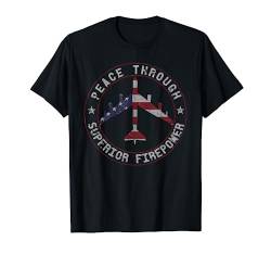 Frieden durch überlegene Feuerkraft B-52 Bomber Vintage T-Shirt von Designed For Flight