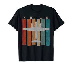 King Air Airplane Retro Vintage Airplane Pilot T-shirt von Designed For Flight