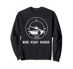 More Right Rudder CFI Flight Instructor Pilot funny Sweatshirt von Designed For Flight