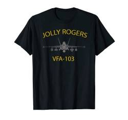 VFA-103 T-Shirt „Jolly Rogers“ F-18 Super Hornet Squadron T-Shirt von Designed For Flight