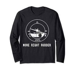 More Right Rudder CFI Flight Instructor Pilot funny Langarmshirt von Designed for Flight