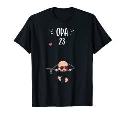 Opa: Opa 23 - Schwangerschaft Sprüche T-Shirt von DesignsByJnk5 Familie