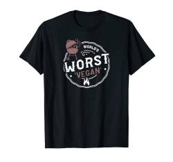 Anti Vegan: World's Worst Vegan - Grillen Sprüche T-Shirt von DesignsByJnk5 Grillen