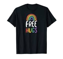 Queer: Free Hugs - LGBTQ Sprüche T-Shirt von DesignsByJnk5 Pride