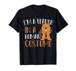 Tierliebhaber: I'm A Beaver In A Human Costume - Bieber T-Shirt von DesignsByJnk5 Tiere