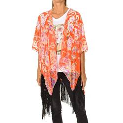 Desigual 19SAWFA5 Poncho Frauen Multicolor Pz. von Desigual