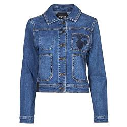 Desigual Chaq_ My Mickey Jacken Damen Blau - L - Jeansjacken Outerwear von Desigual