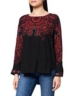 Desigual Damen Blouse LUMBE Bluse, Schwarz (Negro 2000), X-Small (Herstellergröße: XS) von Desigual