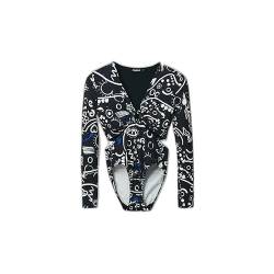 Desigual Damen Body Blouse, Schwarz, M EU von Desigual