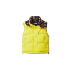 Desigual Damen Padded_Lekran, 8000 Amarillo Fluor, Padded Short Overcoat, Gelb, M von Desigual